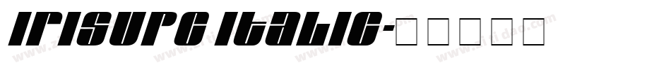 IrisUPC Italic字体转换